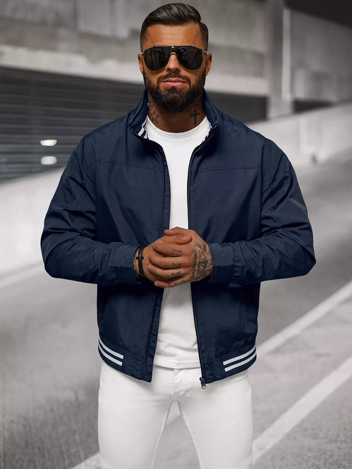 Vyriška plona tamsiai mėlyna striukė Some