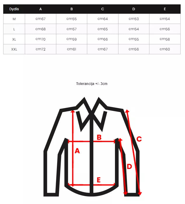Vyriški raudoni marškiniai Classico