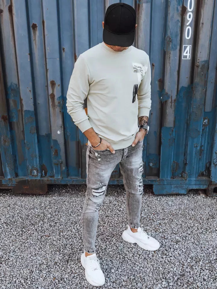 Vyriškas smėlinis džemperis Vate