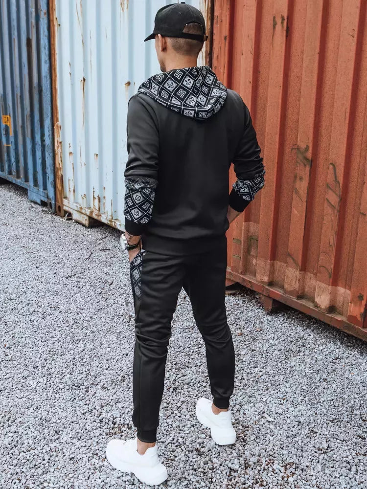 Vyriškas sportinis komplektas juodos spalvos Vego