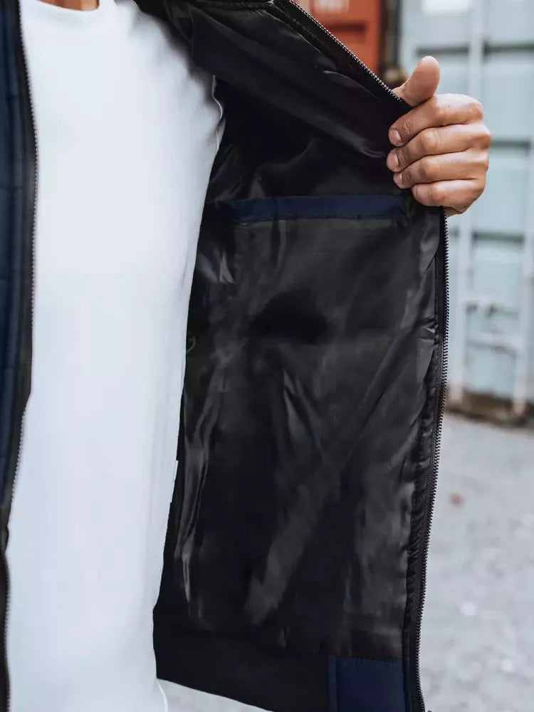 Vyriška dygsniuota tamsiai mėlyna striukė Minti