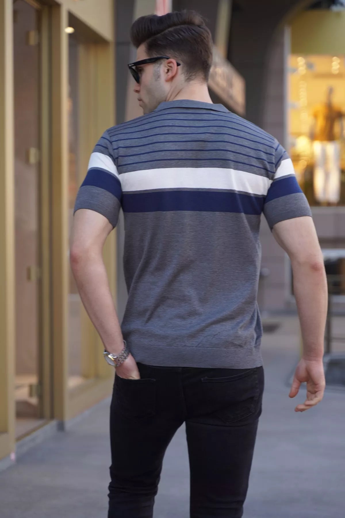 Vyriški marškinėliai pilki Tonil