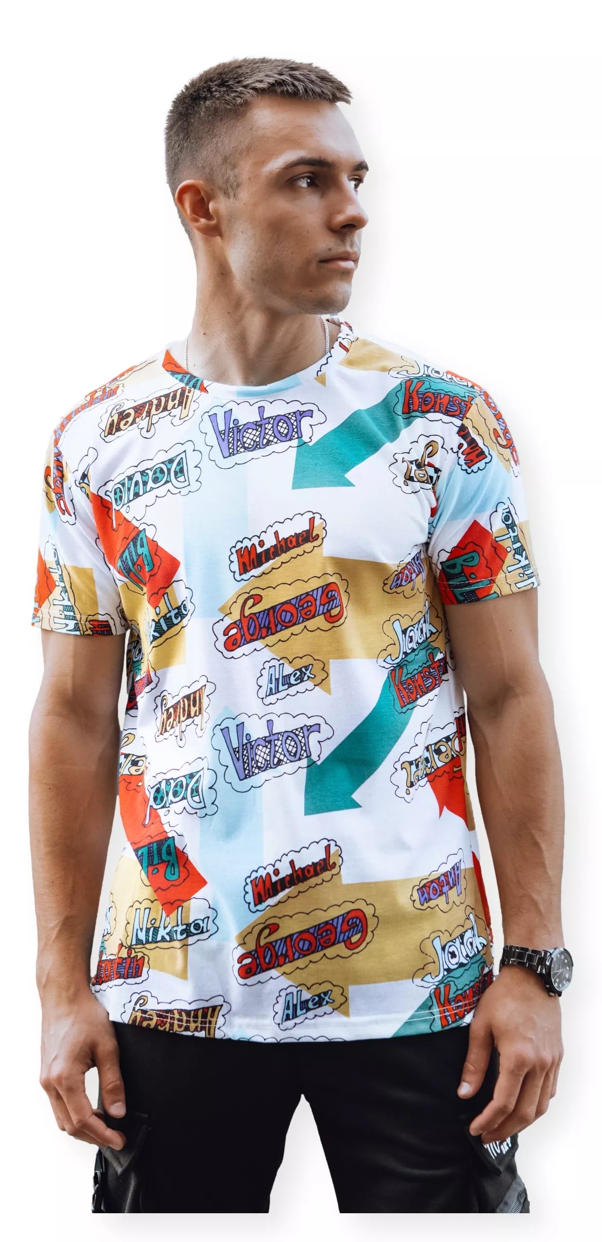 Vyriški margi marškinėliai Victor