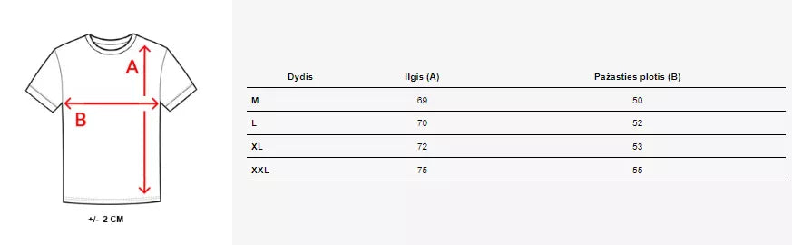 Vyriški margi marškinėliai Victor