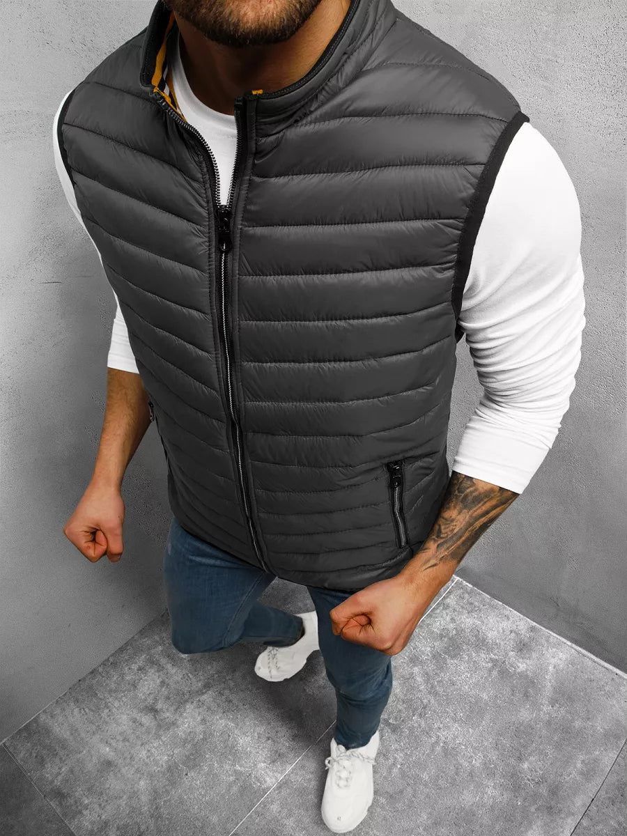 Vyriška tamsiai pilkos spalvos liemenė Tirol