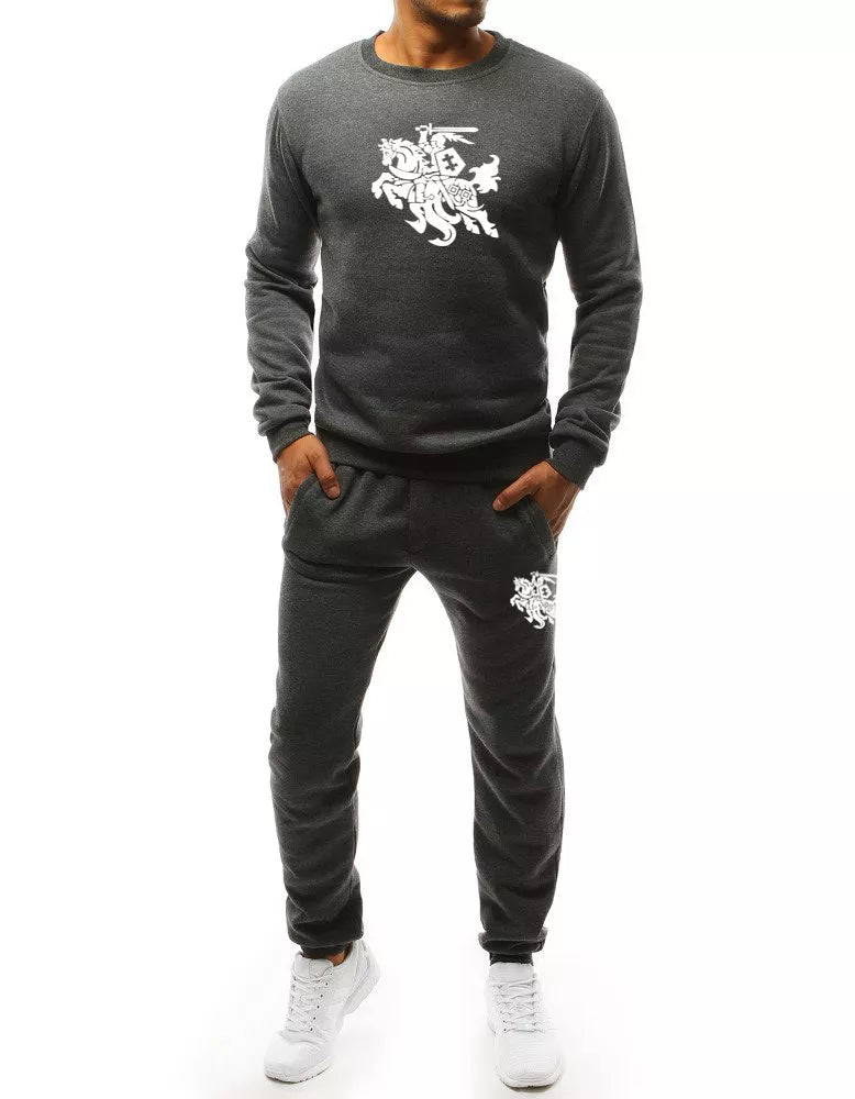 Vyriškas tamsiai pilkos spalvos rinkinys