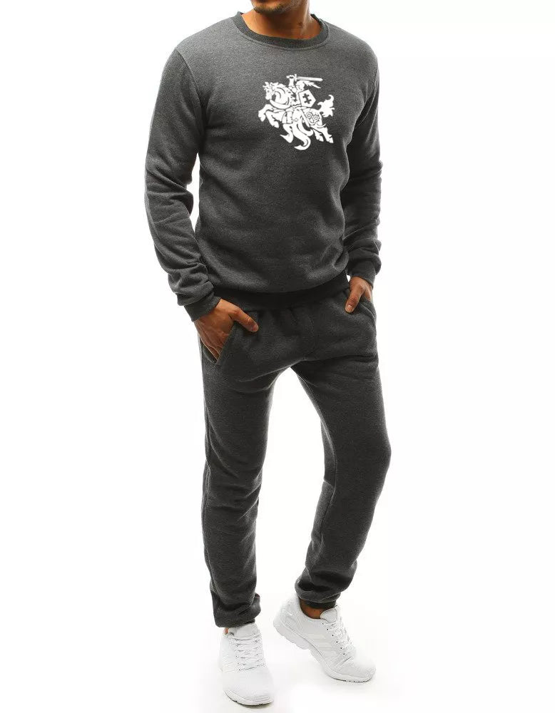 Vyriškas tamsiai pilkos spalvos rinkinys