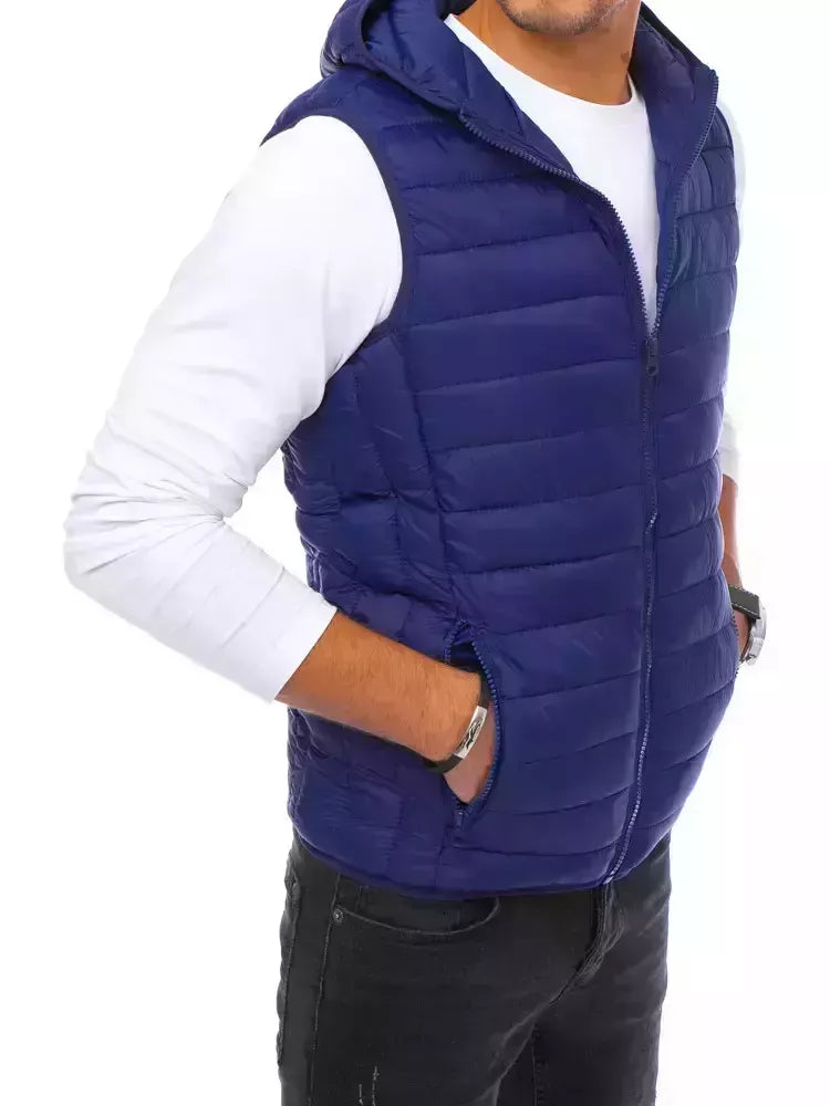 Vyriška tamsiai tamsiai mėlyna liemenė Koser