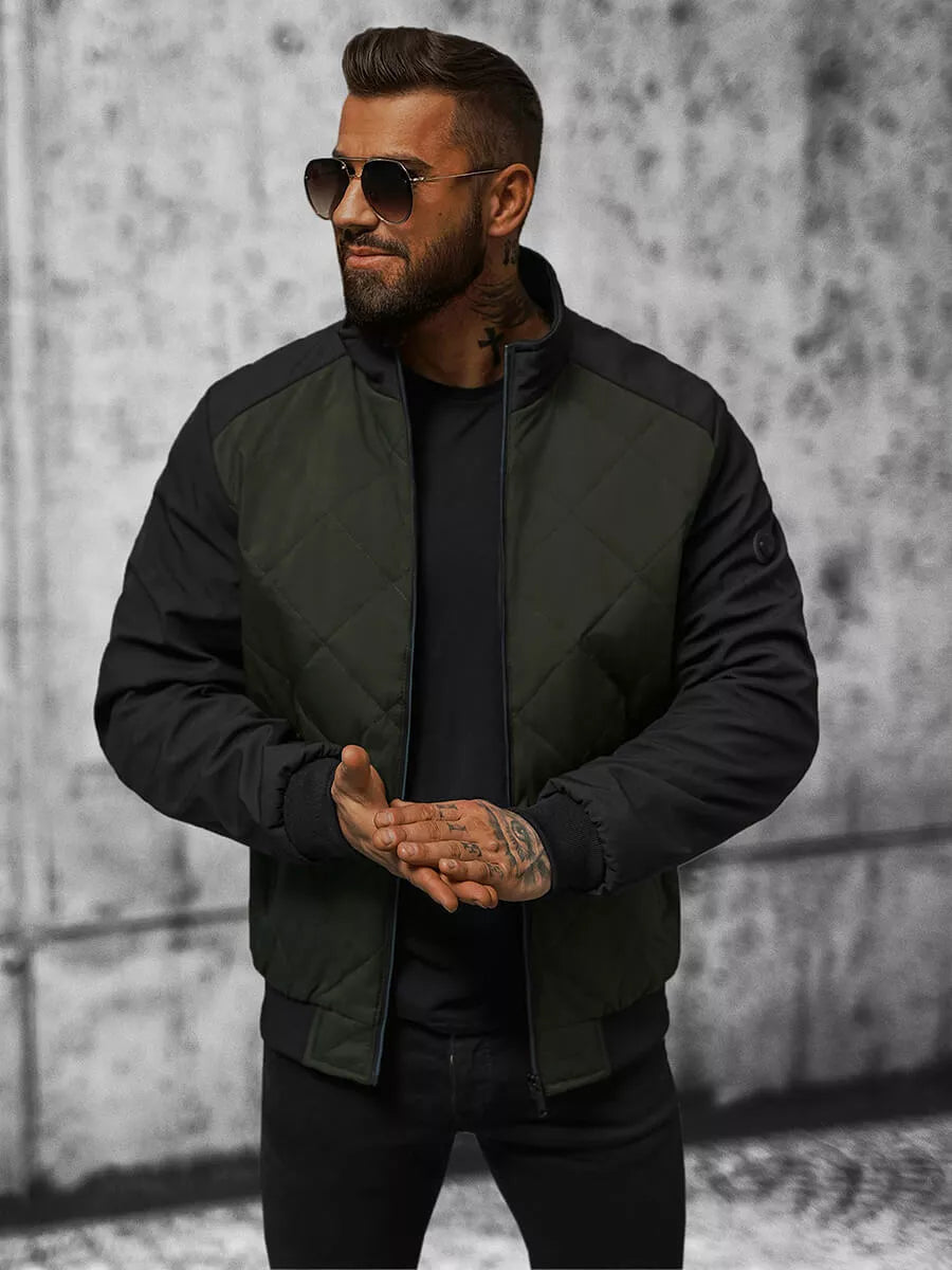 Vyriška tamsiai žalia striukė Rober