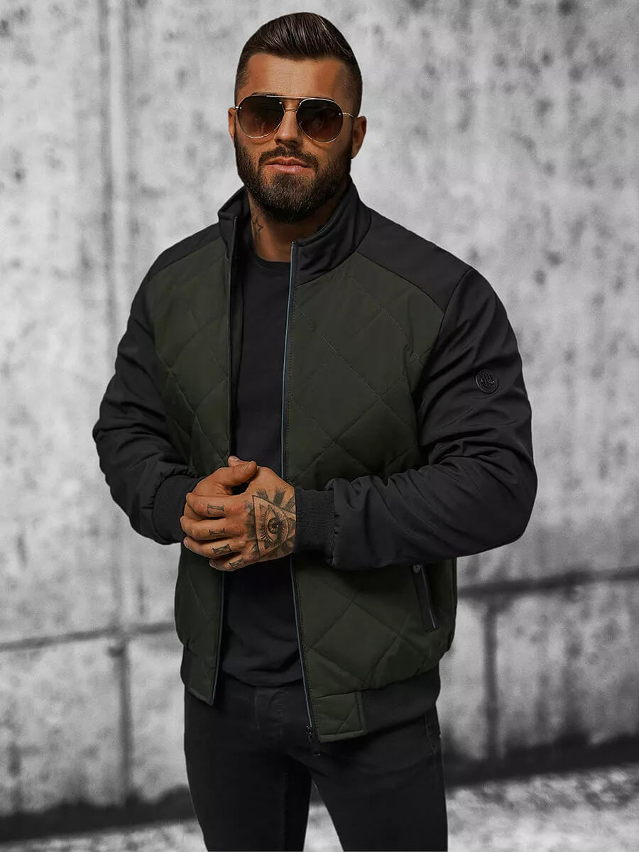 Vyriška tamsiai žalia striukė Rober