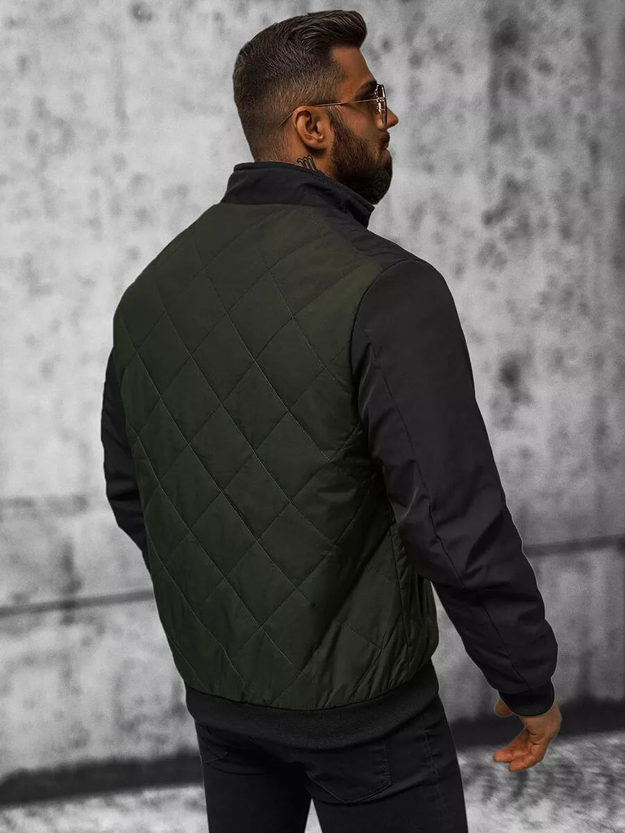 Vyriška tamsiai žalia striukė Rober