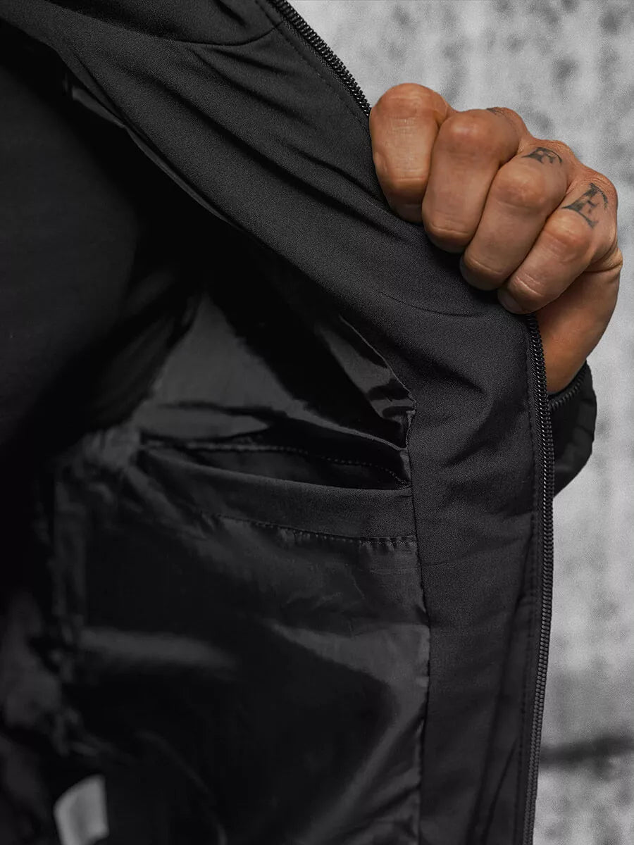 Vyriška tamsiai žalia striukė Rober