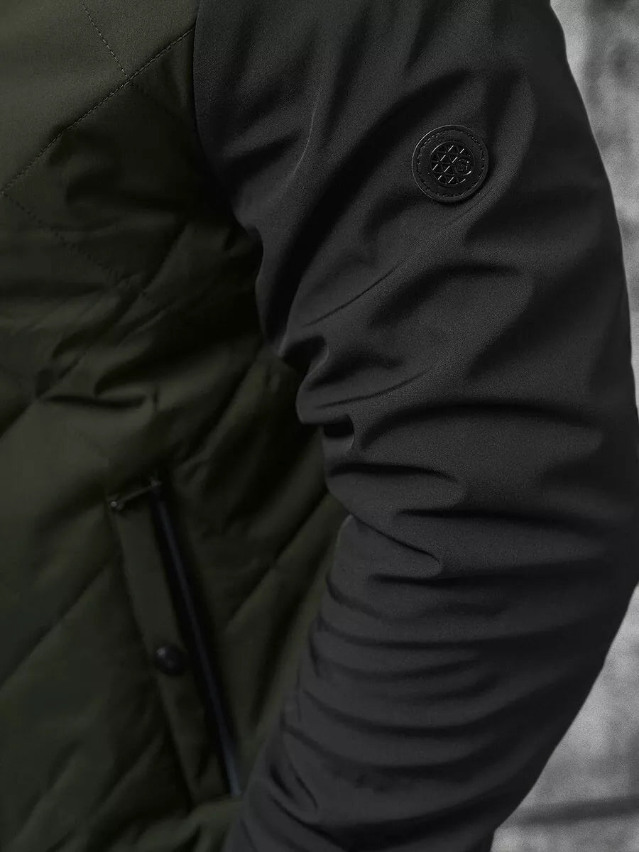 Vyriška tamsiai žalia striukė Rober