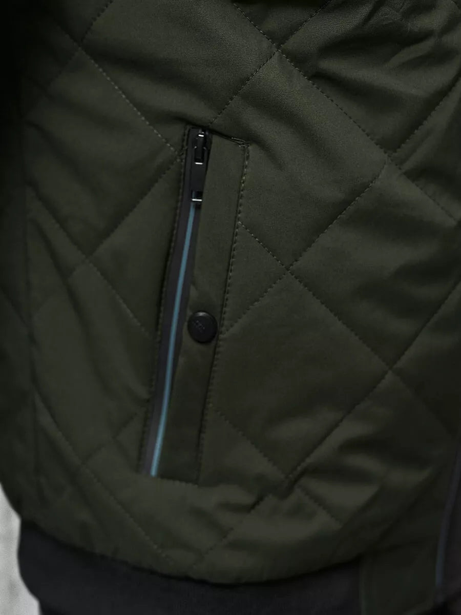 Vyriška tamsiai žalia striukė Rober