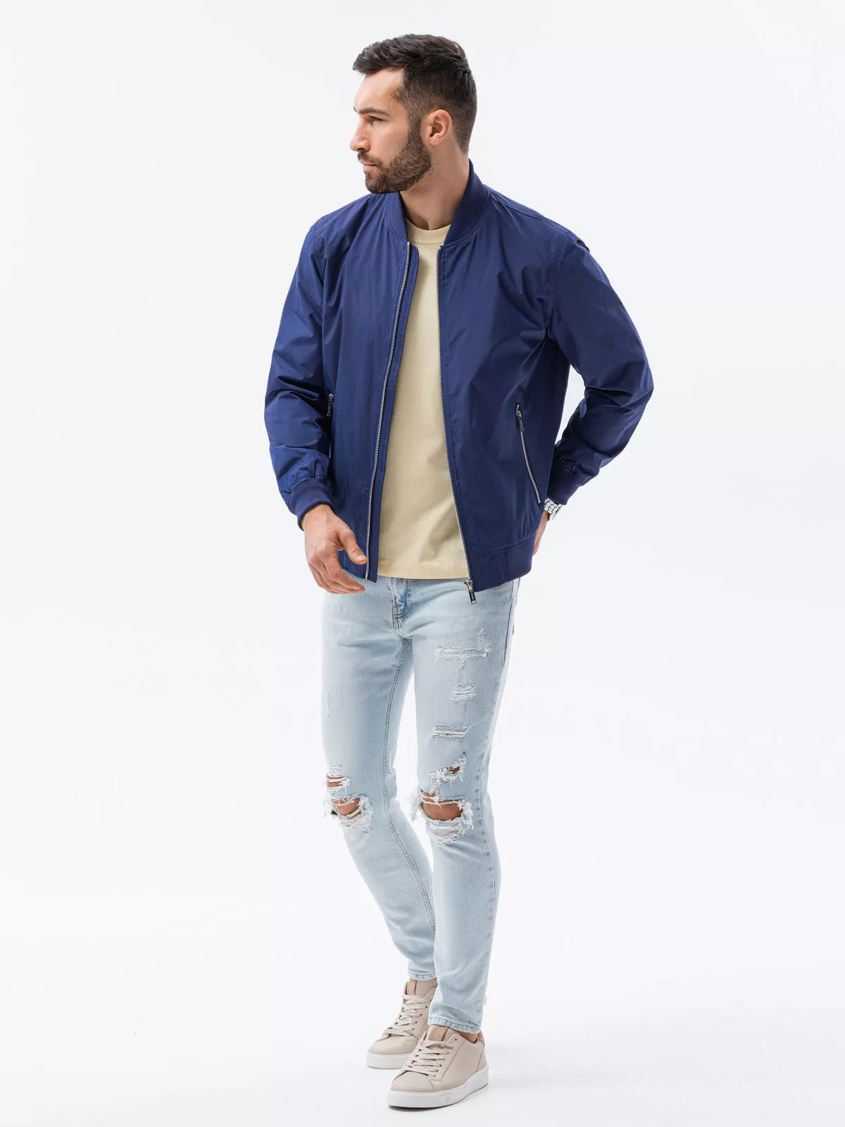 Vyriška tamsiai mėlyna striukė Cory