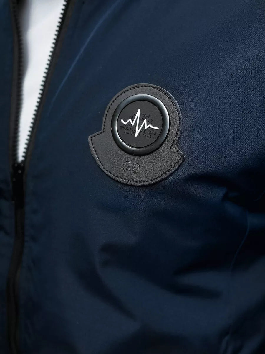 Vyriška tamsiai mėlyna pavasarinė striukė Marko