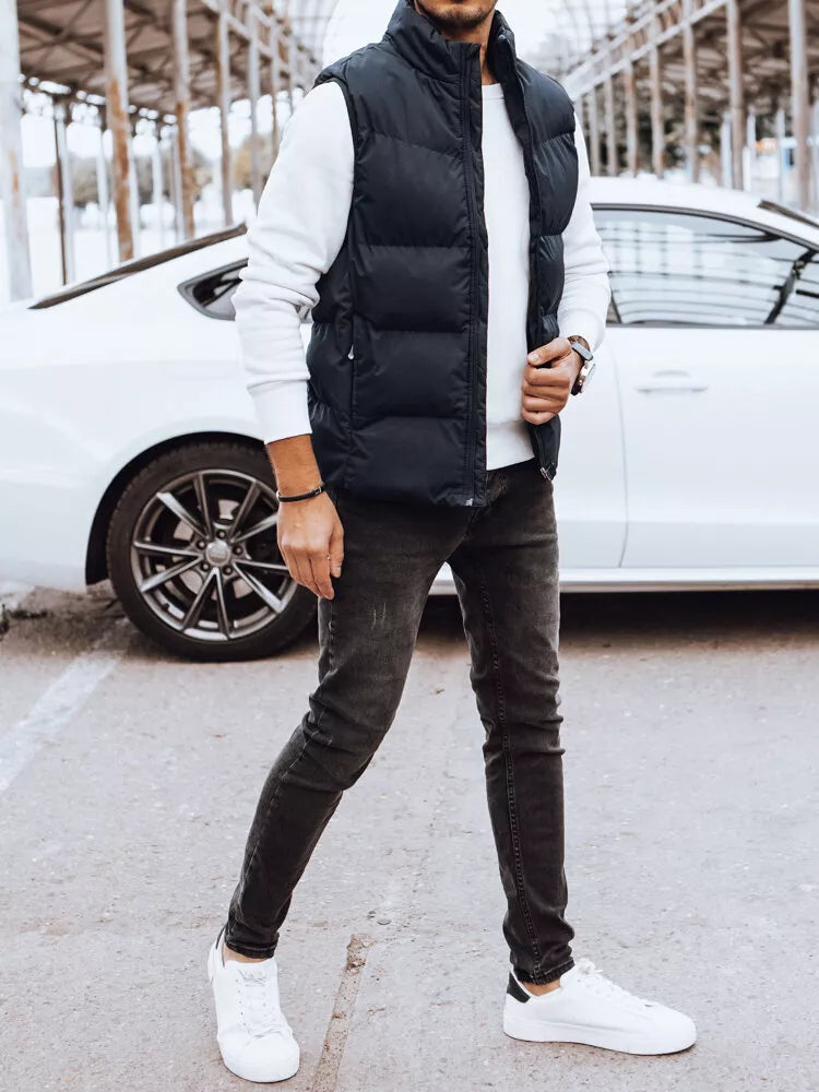 Vyriška tamsiai mėlyna liemenė Novar