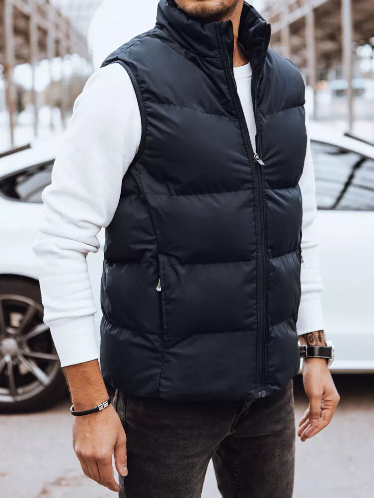 Vyriška tamsiai mėlyna liemenė Novar