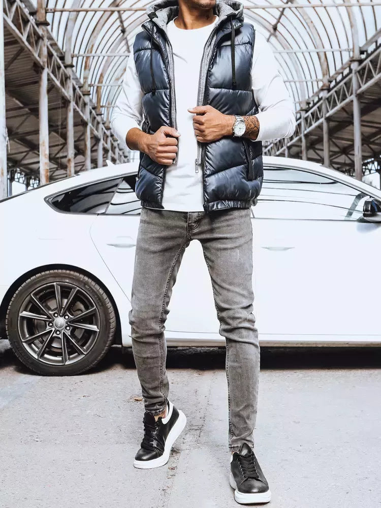 Vyriška tamsiai mėlynos spalvos liemenė Viko