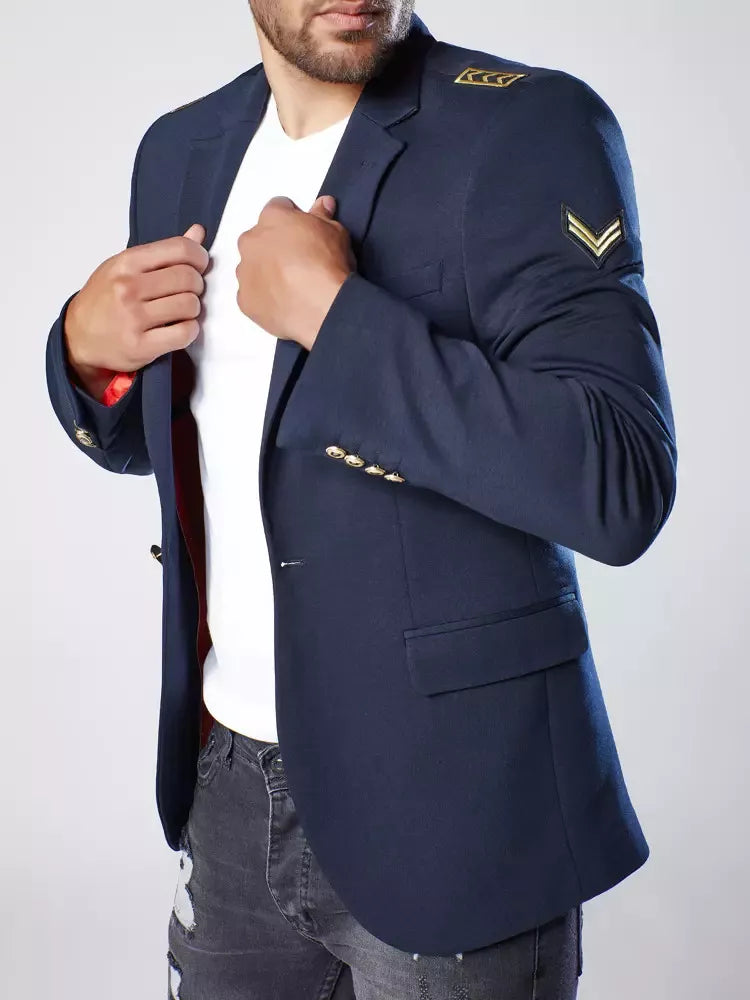 Vyriškas tamsiai mėlynas švarkas Pilot