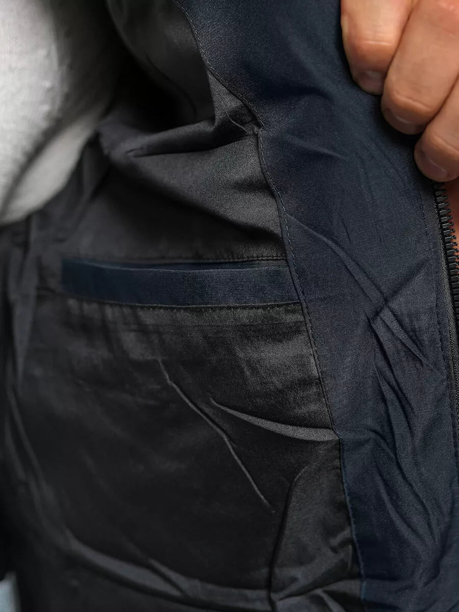 Vyriška tamsiai mėlyna žieminė striukė Rock