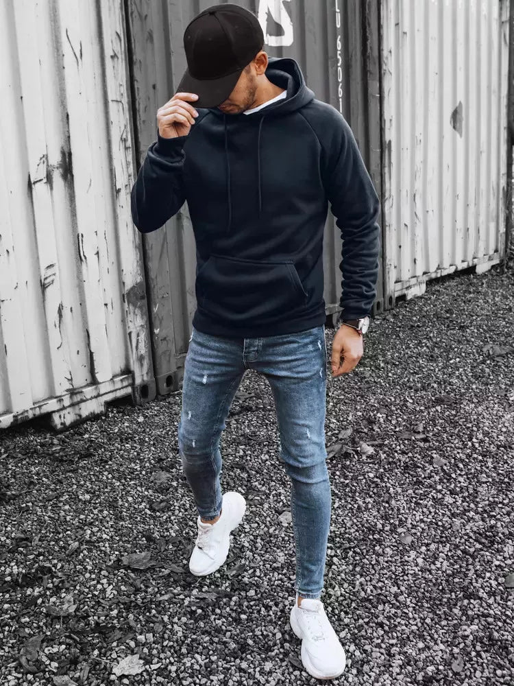 Vyriškas tamsiai mėlynas džemperis Ater