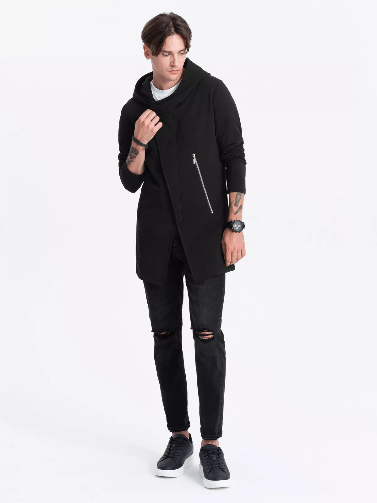 Vyriškas tamsiai mėlynos spalvos džemperis Hugo