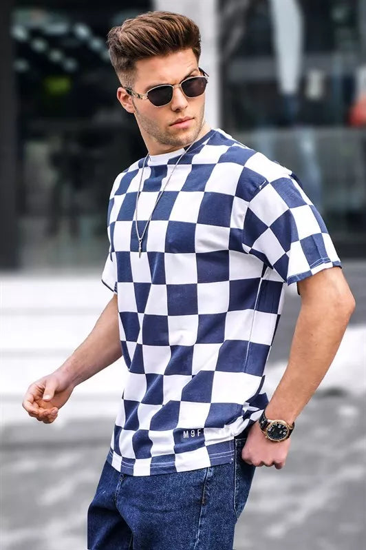 Vyriški tamsiai mėlyni marškinėliai Francisco