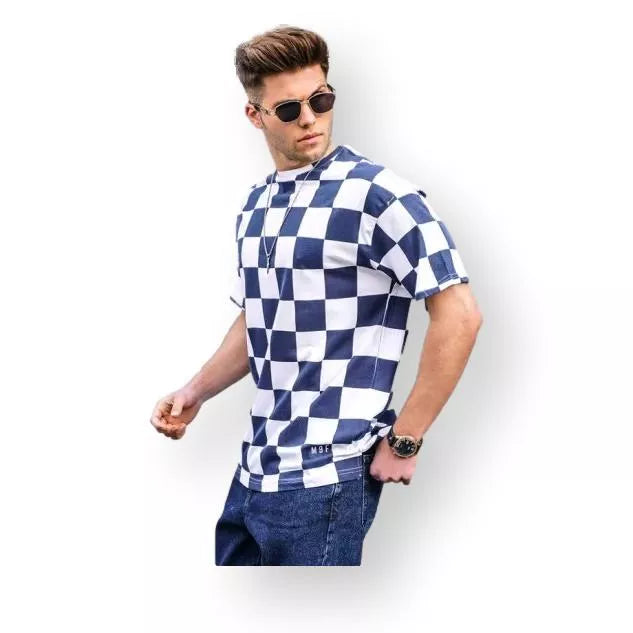 Vyriški tamsiai mėlyni marškinėliai Francisco