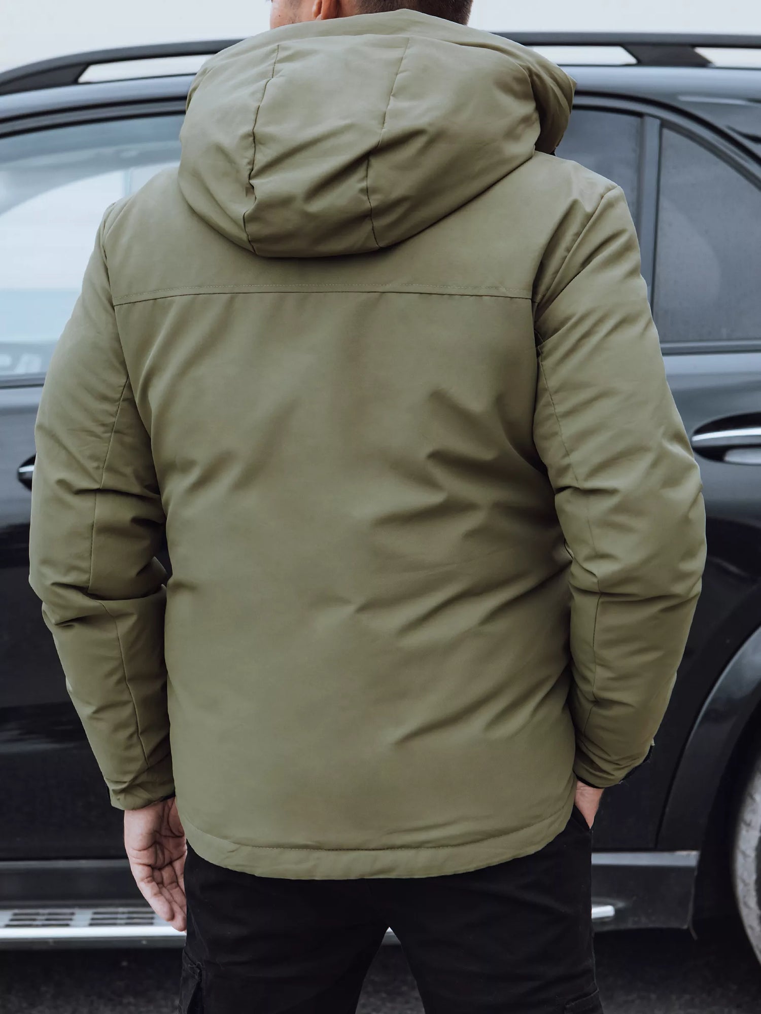 Vyriška žalia žieminė striukė Teo