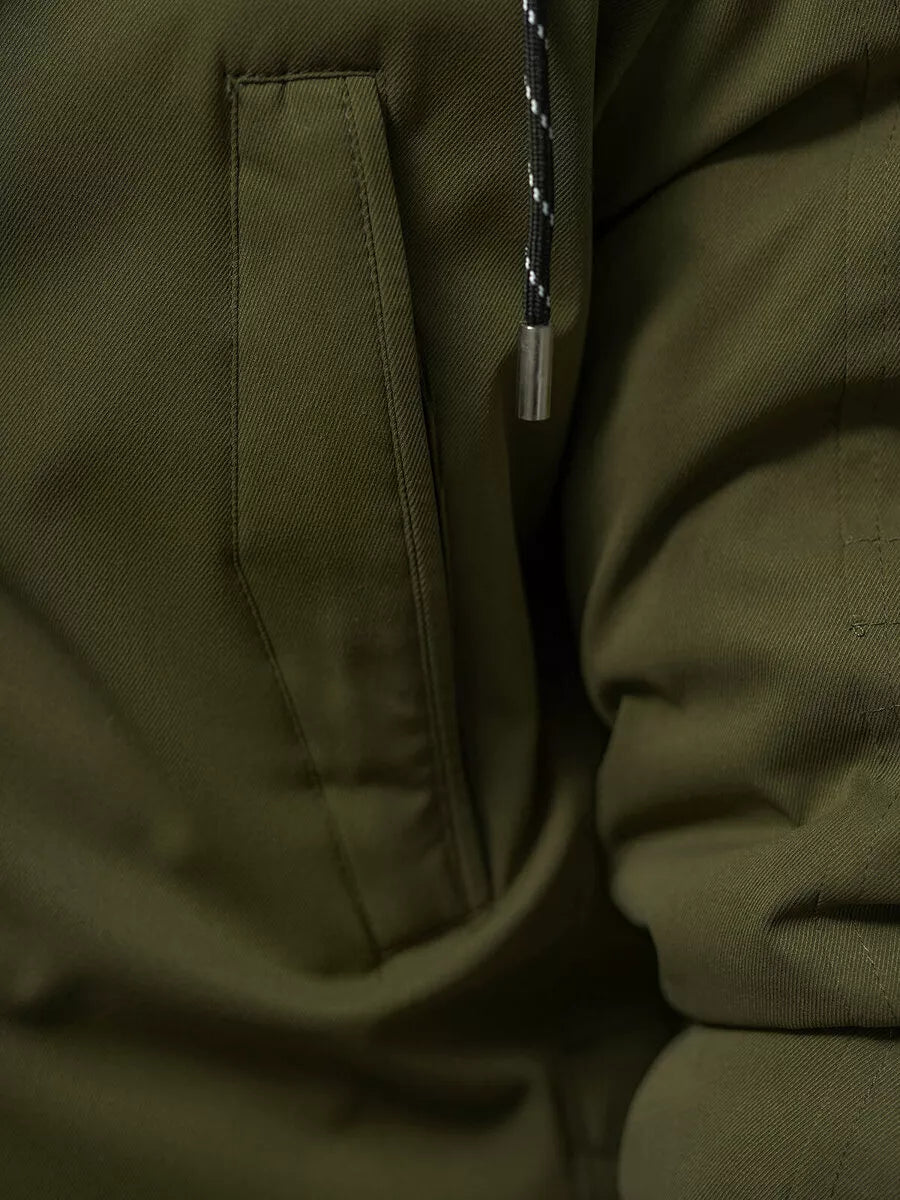 Vyriška žalia žieminė striukė zolo