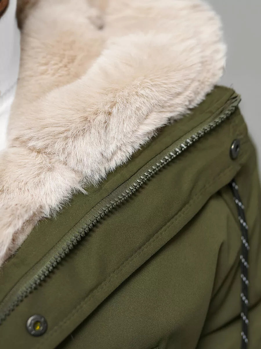 Vyriška žalia žieminė striukė zolo