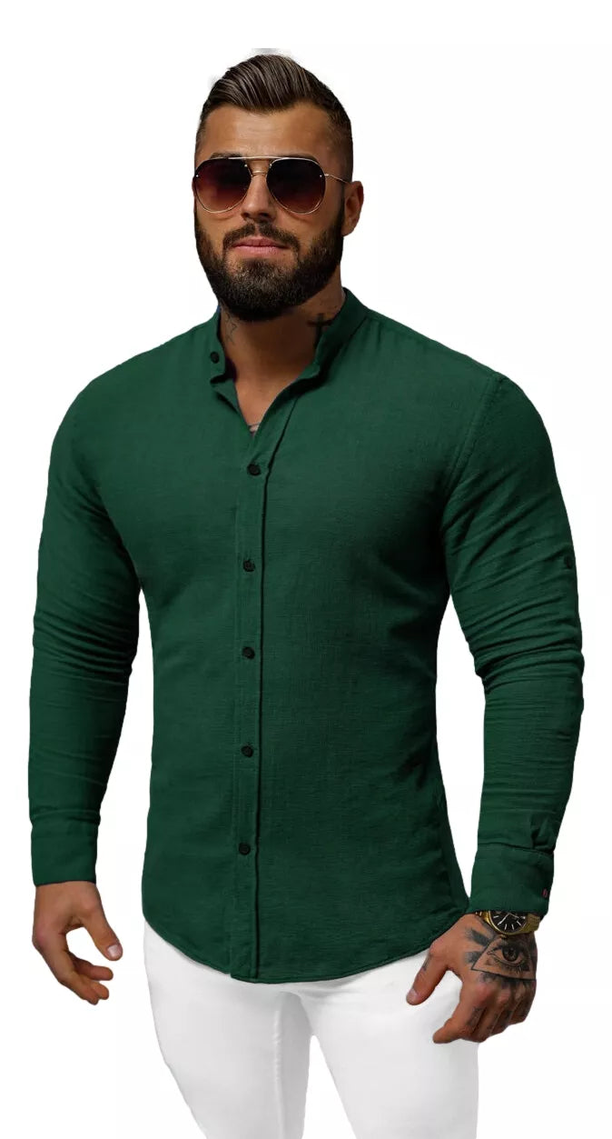 Žali vyriški marškiniai Lipol