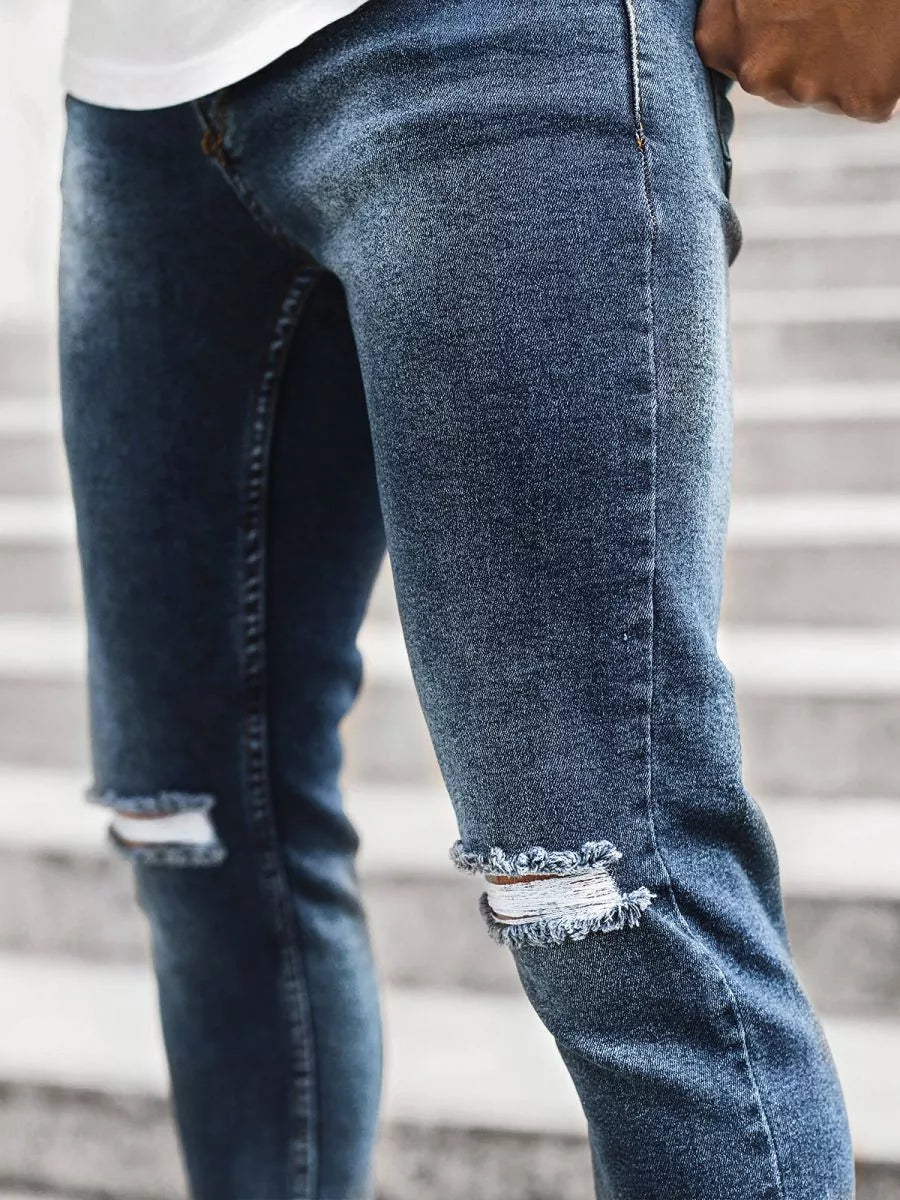 : Vyriški mėlynos spalvos džinsai Rolet