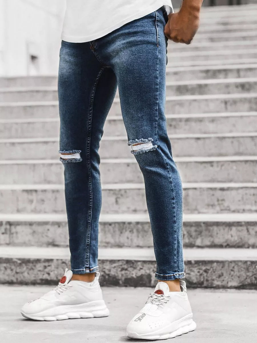 : Vyriški mėlynos spalvos džinsai Rolet