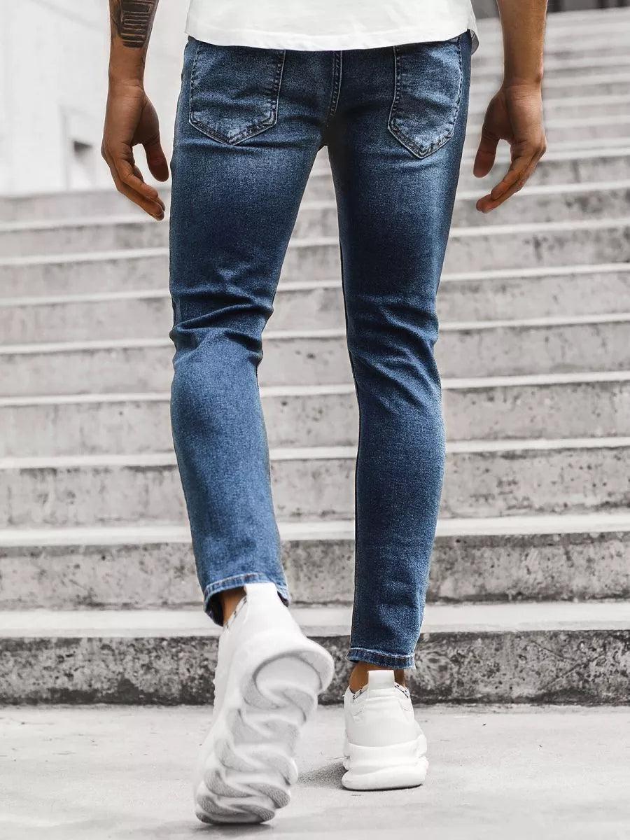 : Vyriški mėlynos spalvos džinsai Rolet