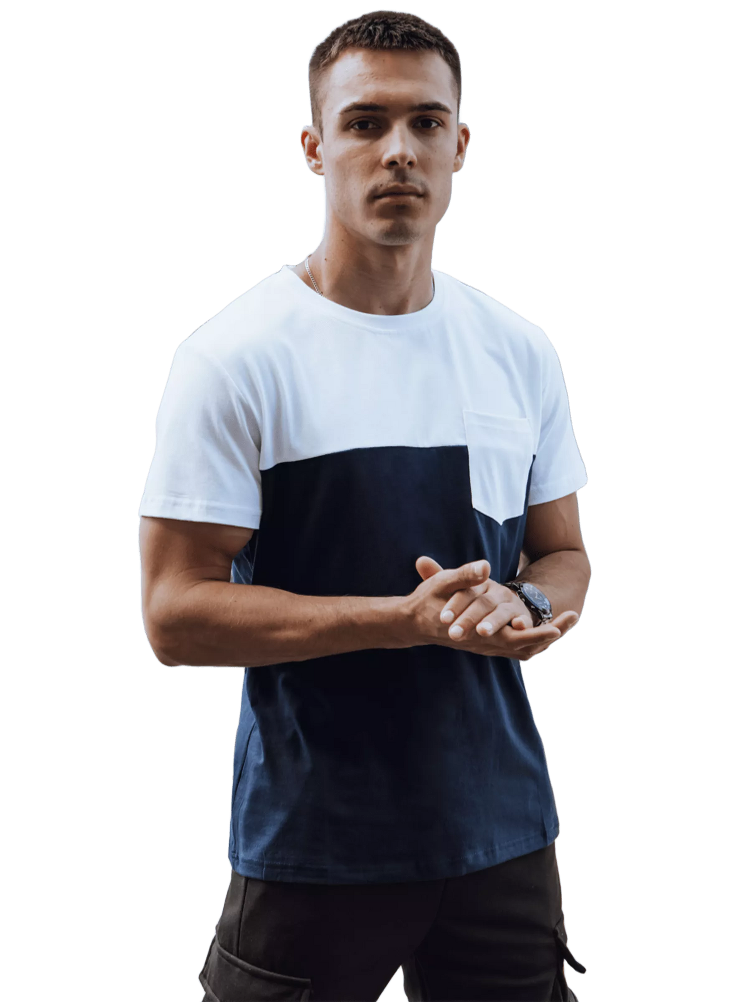 Vyriški mėlyni marškinėliai Fred