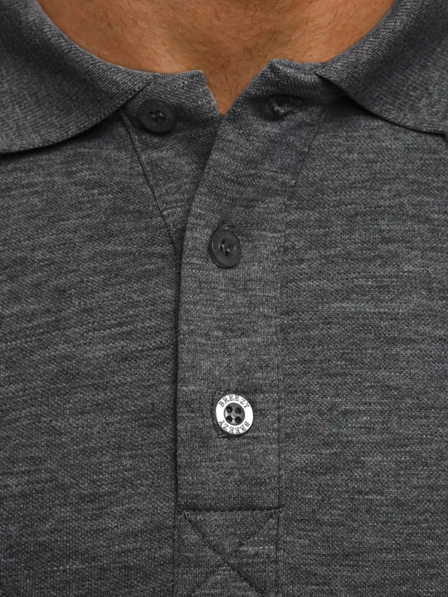 Vyriški tamsiai pilki polo marškinėliai Vytis