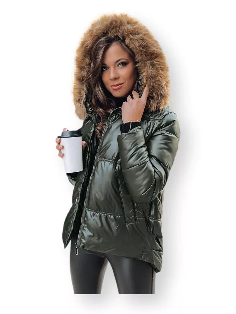 Žalia moteriška striukė Sparkle