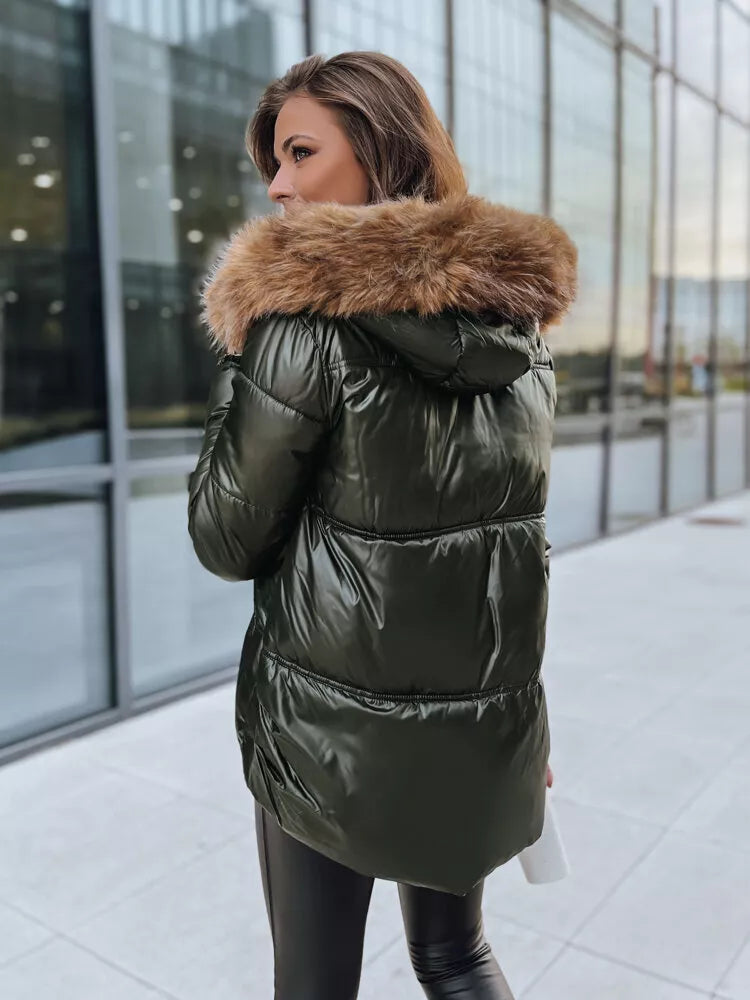 Žalia moteriška striukė Sparkle