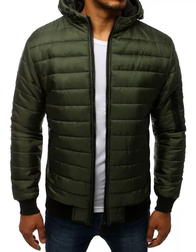 Vyriška pavasarinė - rudeninė striukė žalios spalvos Nosal