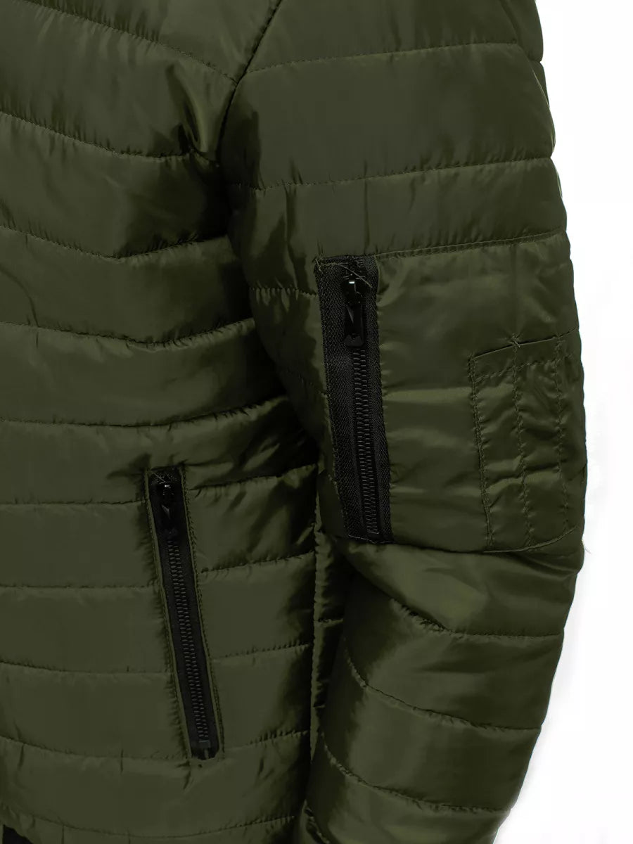 Vyriška pavasarinė - rudeninė striukė žalios spalvos Nosal