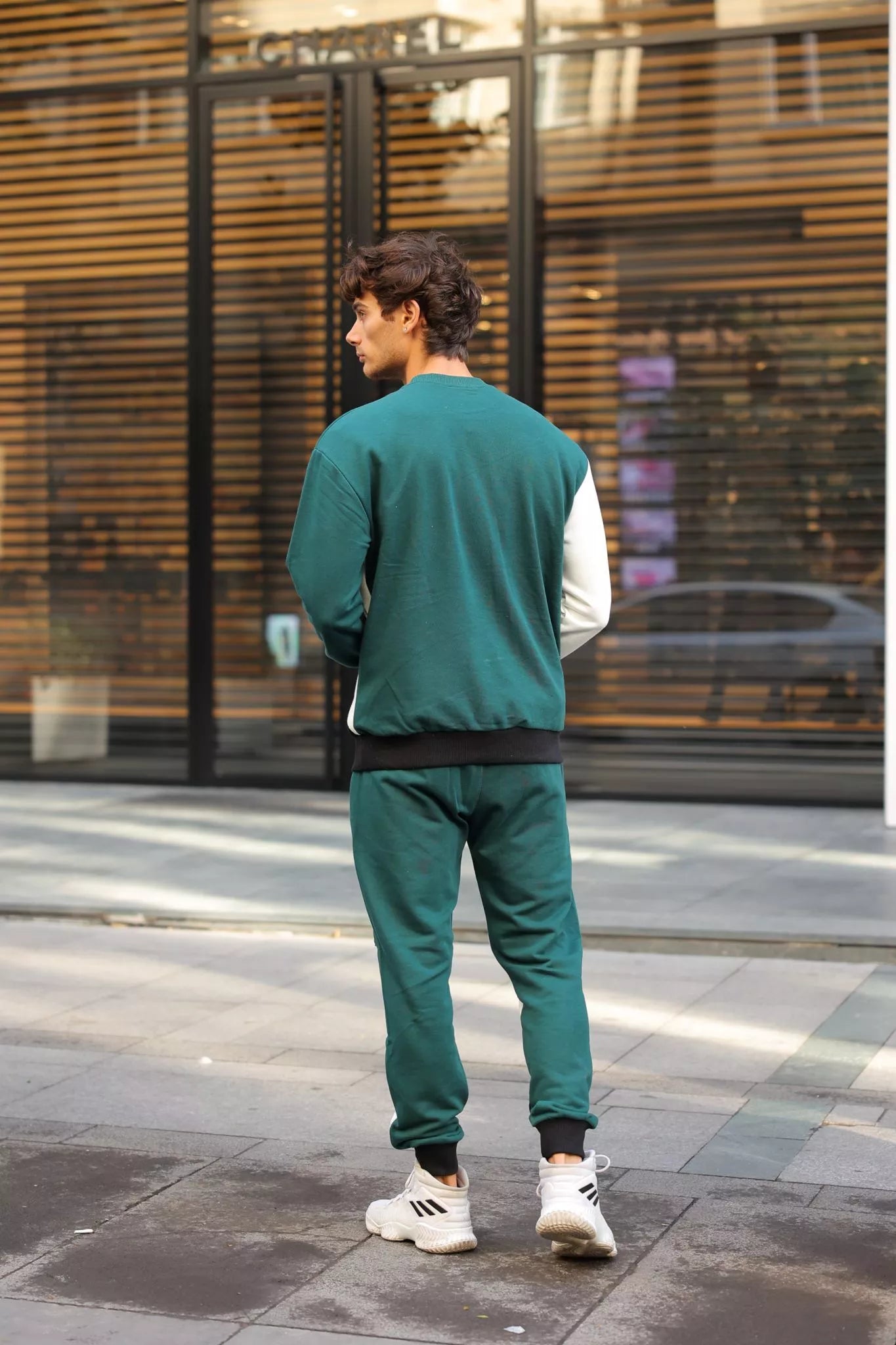 Žalias kelių spalvų vyriškas komplektas Hipos