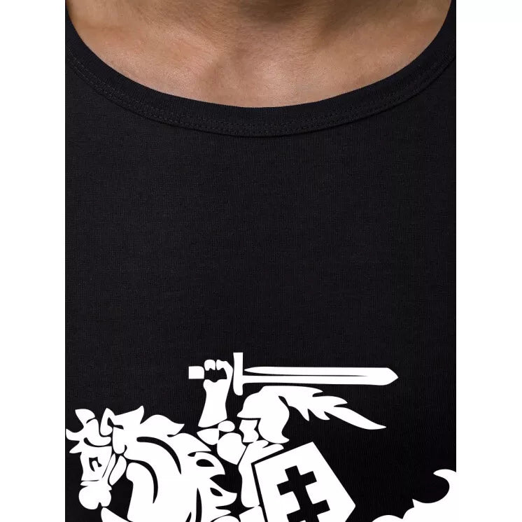 Juodi vyriški marškinėliai VYTIS