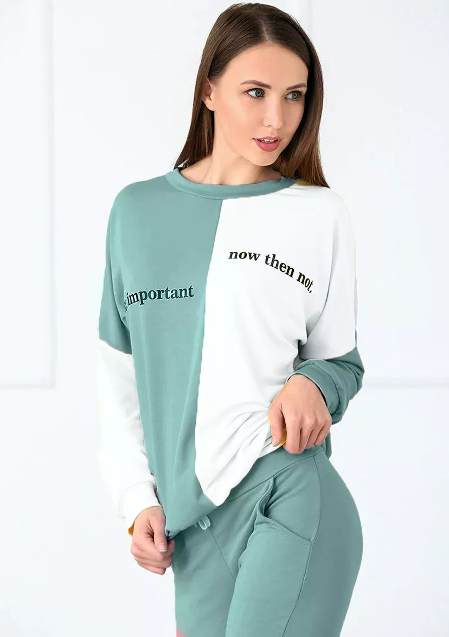 Žalios moteriškos sportinės kelnės Rubi