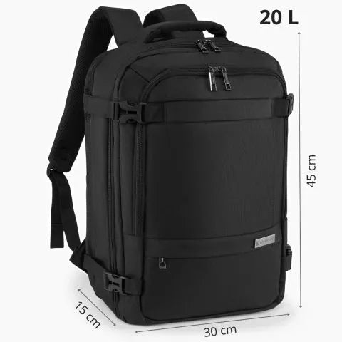 Juoda kelioninė kuprinė su nešiojimo kompiuterio skyriumi ZG898