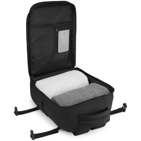 Juoda kelioninė kuprinė