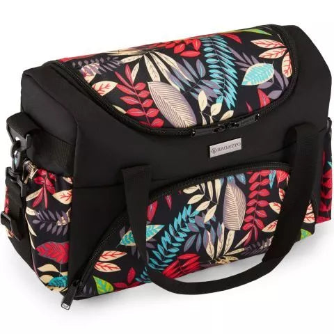 Vežimėlio juodas su gėlėtu raštu krepšys Baby