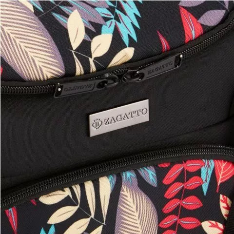 Vežimėlio juodas su gėlėtu raštu krepšys Baby