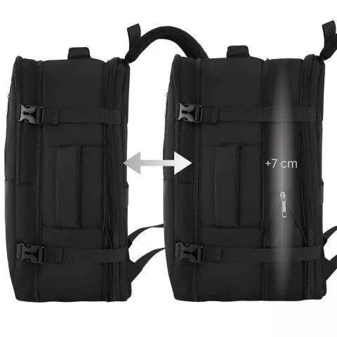 Juodos spalvos kelioninė kuprinė Tourist